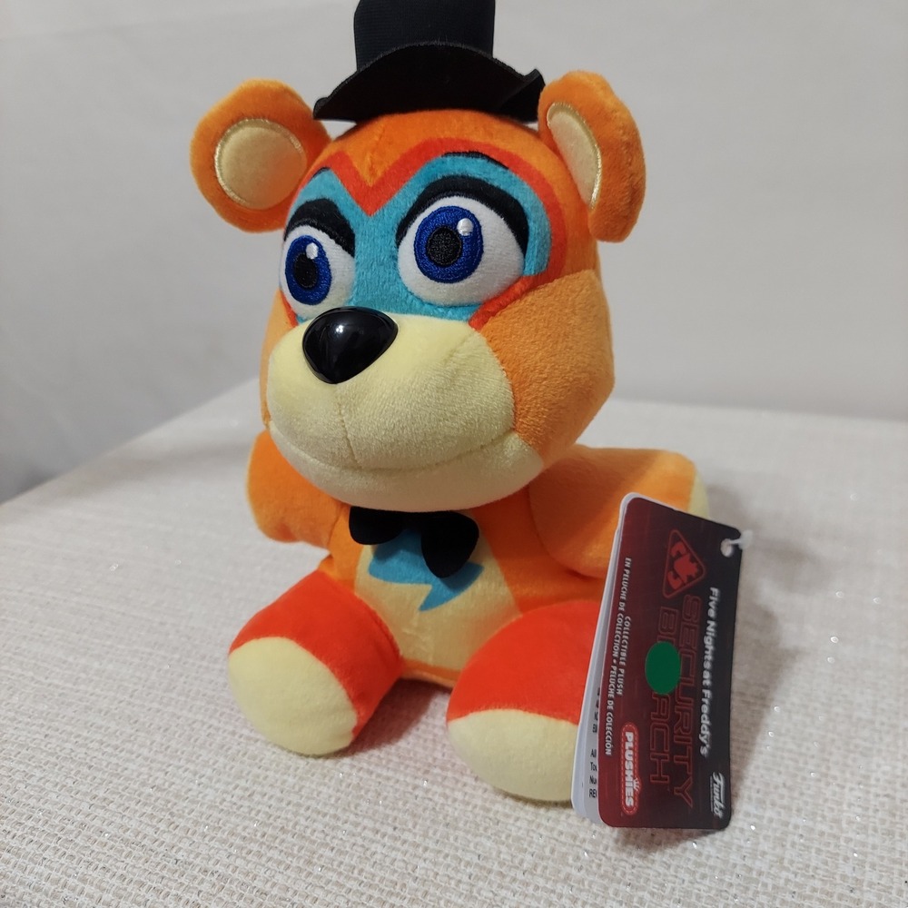 Funko‎ FNAF Security Breach Glamrock Freddy Plush 8 Inch Orange Bear 2022 NWT